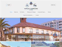 Tablet Screenshot of hotelescampanario.com